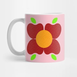 Apples to Oranges Flower Pattern Mug